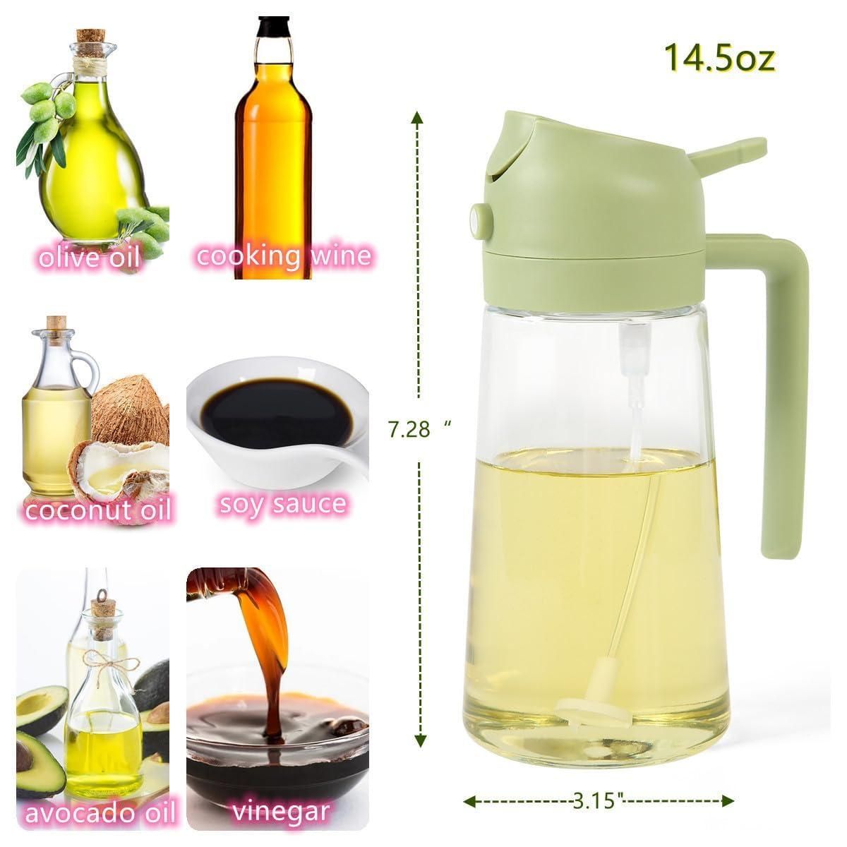 Reusable Oil Dispenser Sprayer - 500ml Capacity
