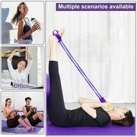 Compact resistance band with non-slip foam grips for home workouts