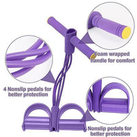 Multi-color pedal puller resistance bands, ergonomic design