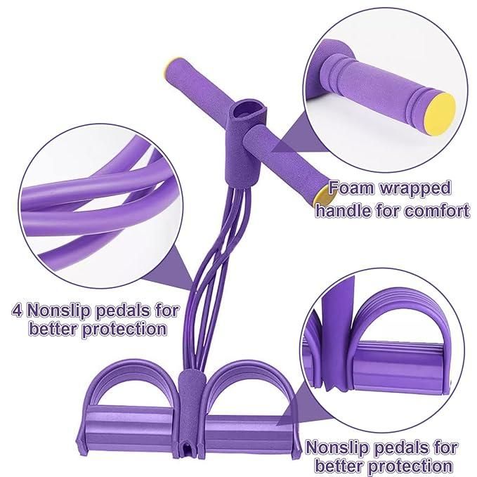 Multi-color pedal puller resistance bands, ergonomic design