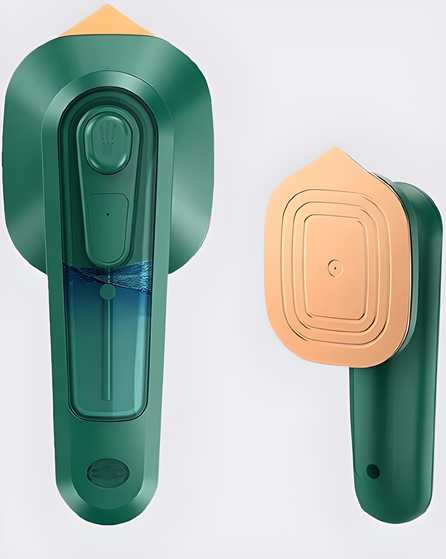Portable mini travel iron & steamer (dry & wet) in hand