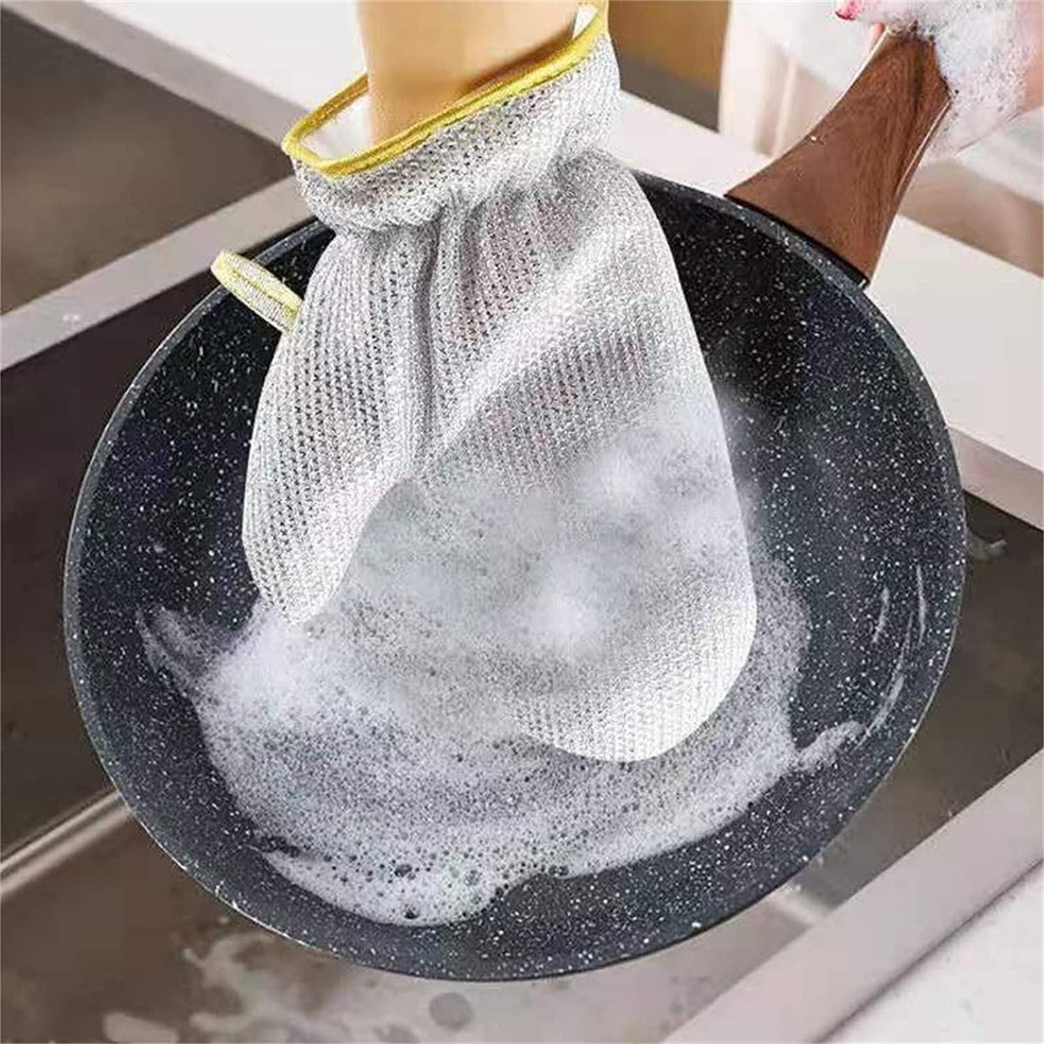 Reusable Wire Scrubber Gloves for Dishes