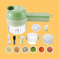 4 in 1 Portable Electric Vegetable Cutter Set - Full Kit
